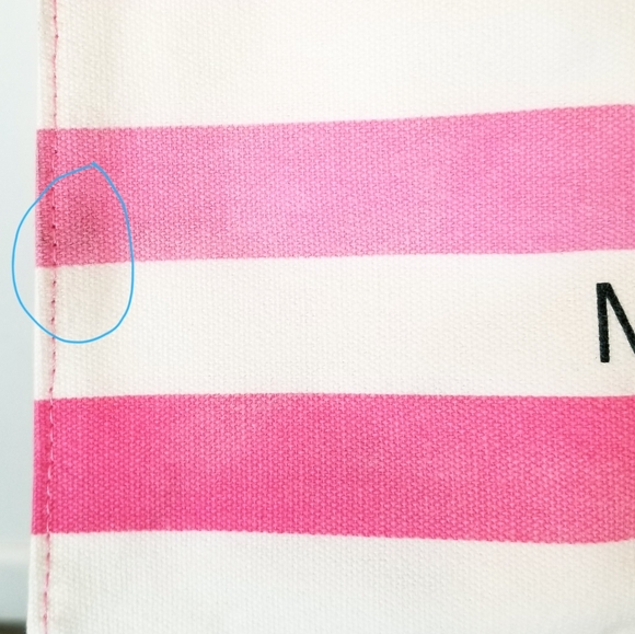 Victoria's Secret Vintage Pink Striped Beach Tote NWT Resort Vacay Weekender - Picture 13 of 16